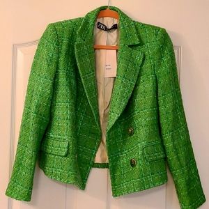 Zara Green Blazer - Medium